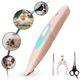 Professional Lightweight Silent Electric Dog Foot Hair Trimmer-Wiggleez-Blue-Wiggleez
