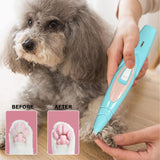 Professional Lightweight Silent Electric Dog Foot Hair Trimmer-Wiggleez-Blue-Wiggleez