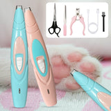 Professional Lightweight Silent Electric Dog Foot Hair Trimmer-Wiggleez-Blue-Wiggleez