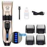 Professional Silent Cordless Dog Hair Trimmer Set-Wiggleez-Gold-Wiggleez
