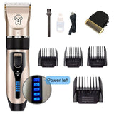 Professional Silent Cordless Dog Hair Trimmer Set-Wiggleez-Gold-Wiggleez