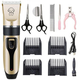 Professional Silent Cordless Dog Hair Trimmer Set-Wiggleez-Gold Set-Wiggleez