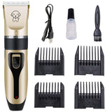 Professional Silent Cordless Dog Hair Trimmer Set-Wiggleez-Gold-Wiggleez