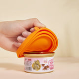 Reusable Food Can Lid-Wiggleez-Orange-Wiggleez