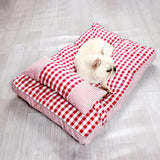 Soft Lounger Cozy Warm Stylish Pet Bed for Cats-Wiggleez-Green-S 26 x 18 in-Wiggleez