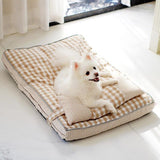 Soft Lounger Cozy Warm Stylish Pet Bed for Cats-Wiggleez-Green-S 26 x 18 in-Wiggleez