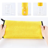 Soft bath towels for Pets-Wiggleez-Yellow-25x25cm-Wiggleez