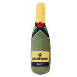 Squeaky Beer Bottle Shape Squeaky Plush Toy-Wiggleez-Green & Yellow-Wiggleez