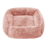 Super Soft Square Anti Anxiety Dog Bed-Wiggleez-White-S 22 x 18 in-Wiggleez