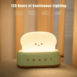 Toast Cartoon Portable LED Night Light-Wiggleez-Green-Wiggleez