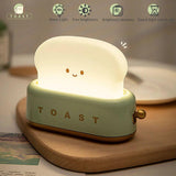 Toast Cartoon Portable LED Night Light-Wiggleez-Green-Wiggleez
