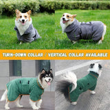 Warm Dog Bathrobe Towel-Wiggleez-Green-S-Wiggleez