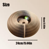 Interactive Magic Organ Cat Scratch Board Round Corrugated Cat Scratching Toy-Wiggleez-Wiggleez