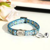Quick Release Breakaway Nylon Personalized Cat Collar-Wiggleez-Red-S-Wiggleez